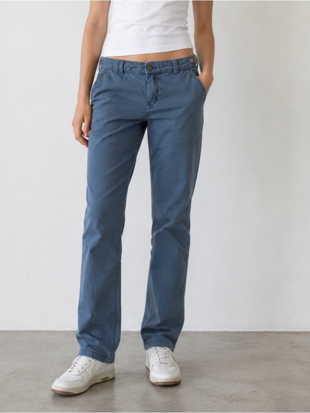 Pilcro and the Letterpress Straight Leg Jeans in Slate Blue